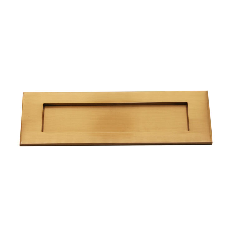 Satin Brass Victorian Letter Plate Door Hardware
