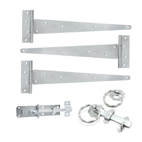 Twisted Ring Gate Latch Kit – Zinc