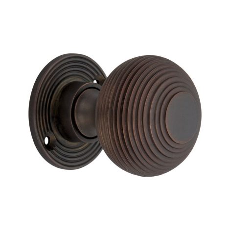 Ebony Beehive Door Knob (Mortice/Rim Knob) – SPIRA BRASS