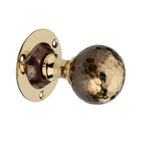 Spira Brass Oval Mortice Door Knob (60mm), Antique Finish