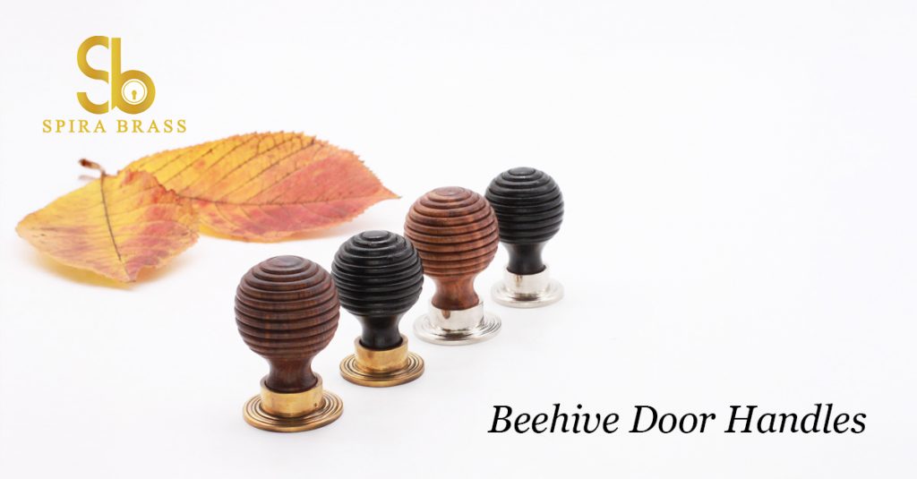 Beehive Door Handles - SPIRA BRASS