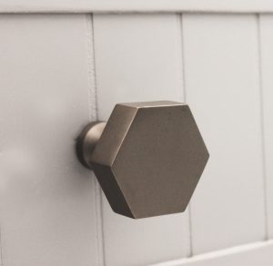 Hexagonal Door Knob - Spira Brass 