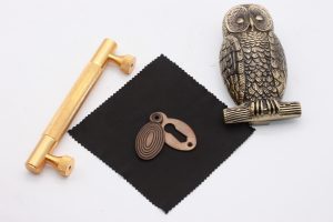 Door knocker, escutcheon, handle