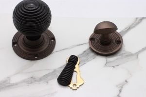 Beehive door knob, thumbturn, escutcheon