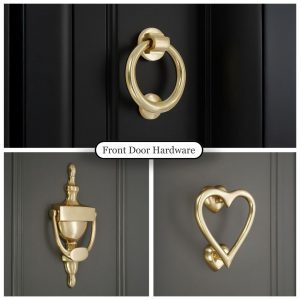 Front Door Hardware Door Knockers - Spira Brass