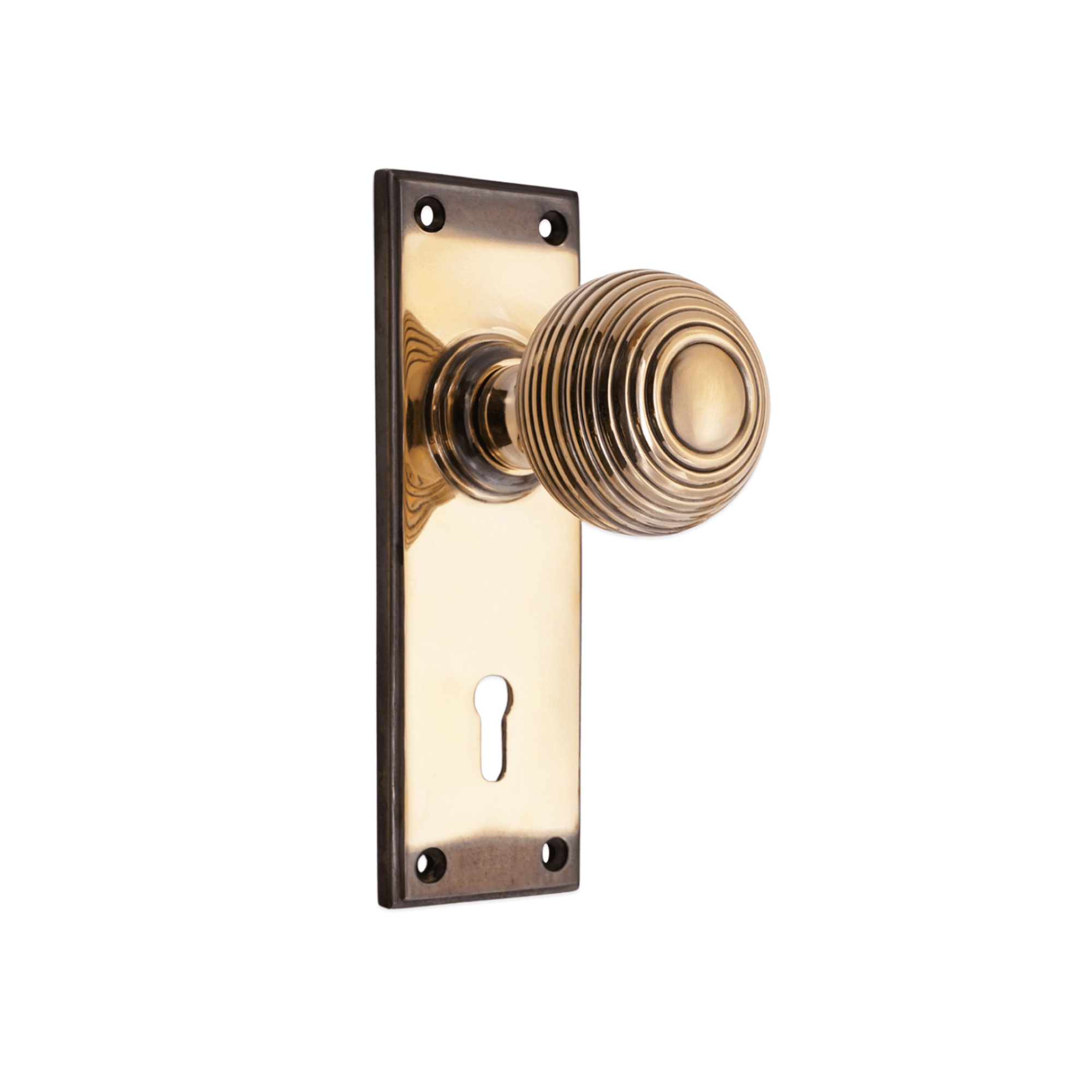 Beehive Knob on Backplate Lock
